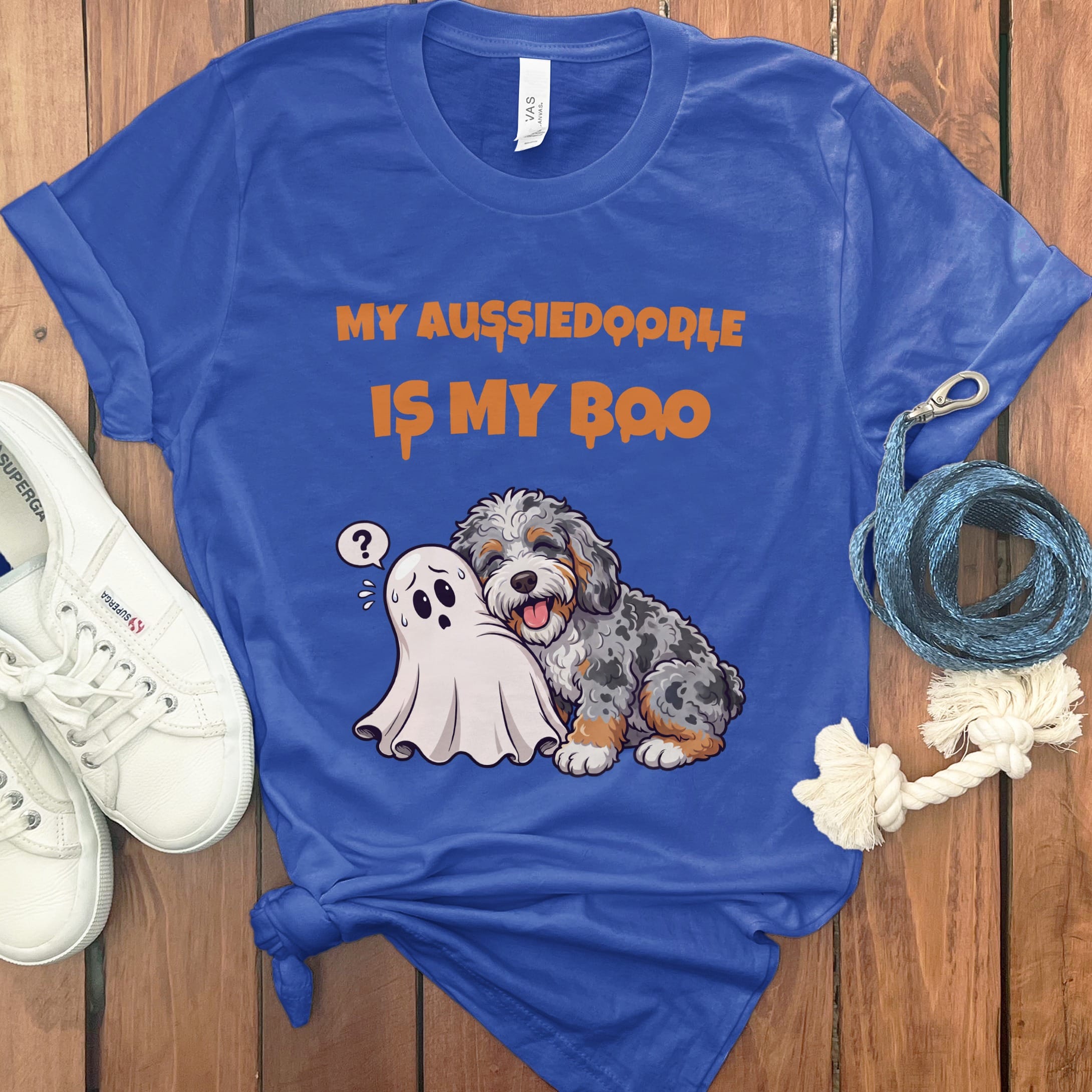 Aussiedoodle My Boo T-Shirt in True Royal / S by Puppy Jo