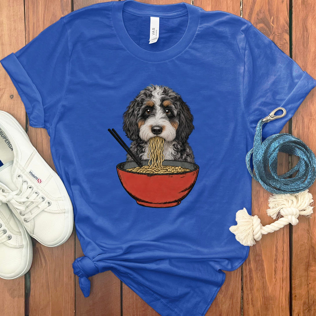 Aussiedoodle Ramen T-Shirt in True Royal / S / - by Puppy Jo