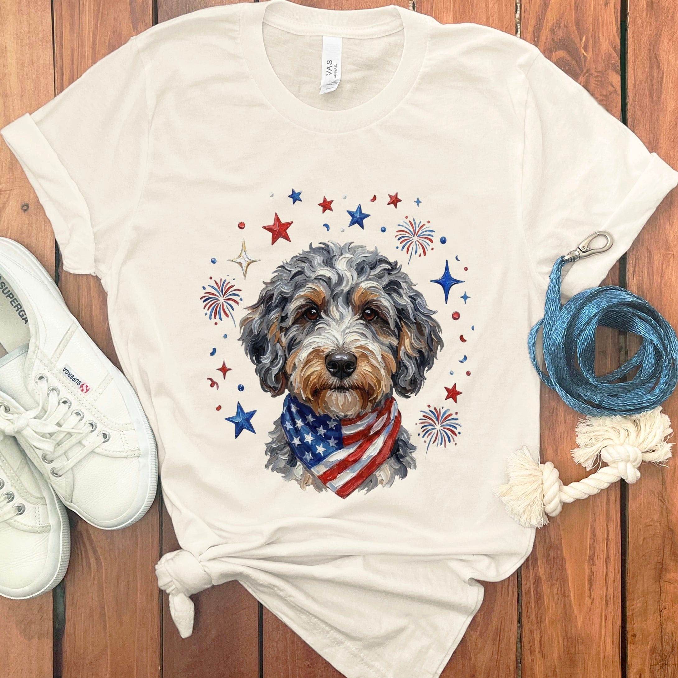 Aussiedoodle Spirit T-Shirt in Natural / S by Puppy Jo