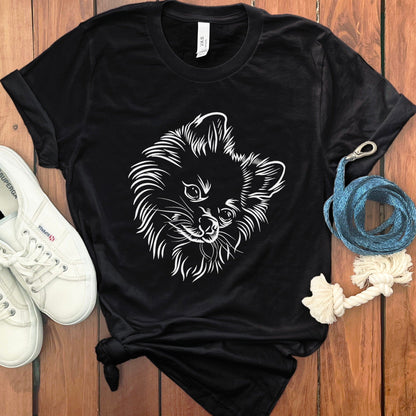 Adorable Dog Illustration Printed T-shirt product