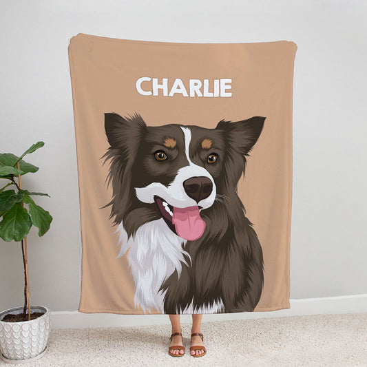 Custom Dog Portrait Blanket - PuppyJo Blanket