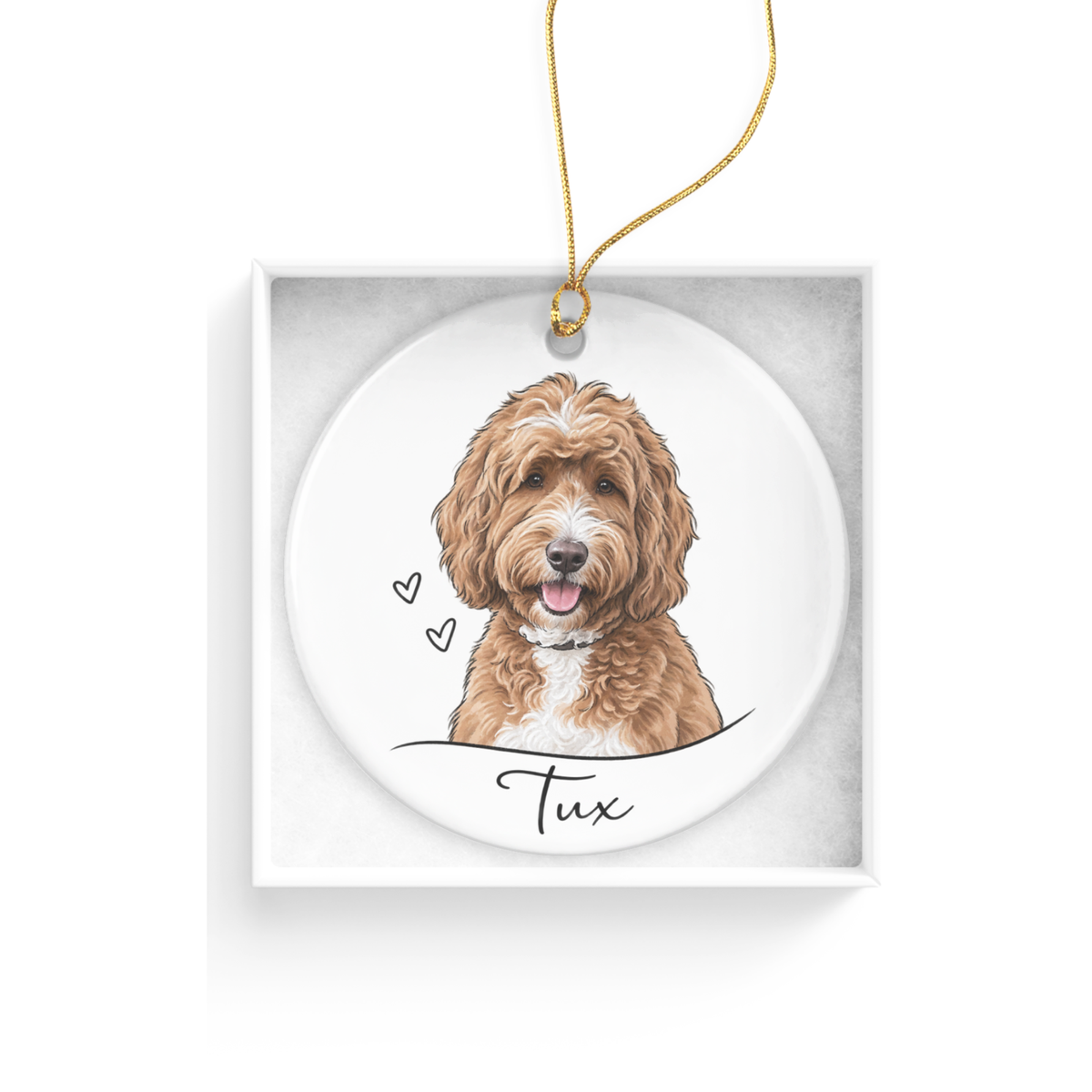 Personalized Pet Watercolor Sketch Ornament
