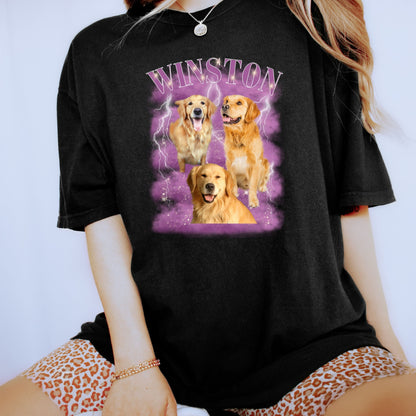 Winston Golden Retrievers Printed T-shirt Product