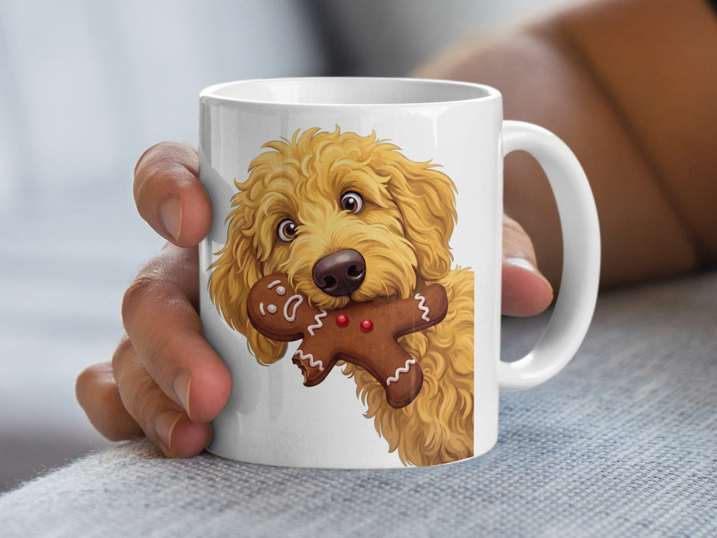 Golden Goldendoodle Cookie Thief Mug in by Puppy Jo