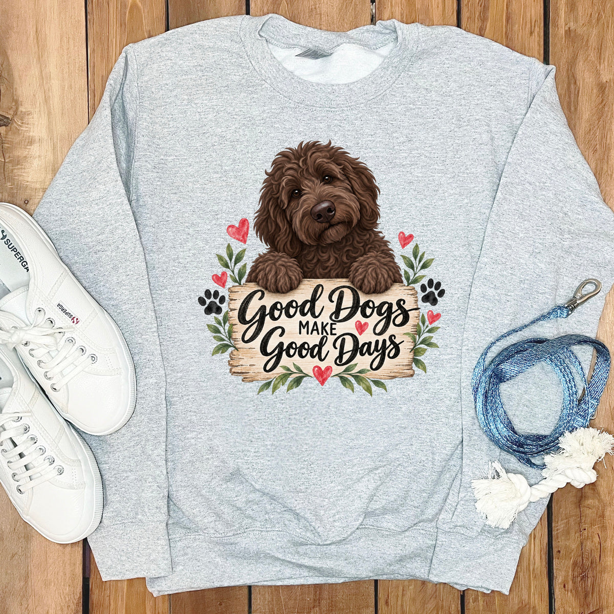Chocolate Goldendoodle Good Days Sweatshirt