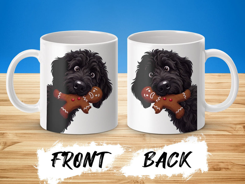 Black Goldendoodle Cookie Thief Mug in by Puppy Jo