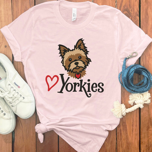 Yorkies Cute Dog Design Graphic T-Shirt product