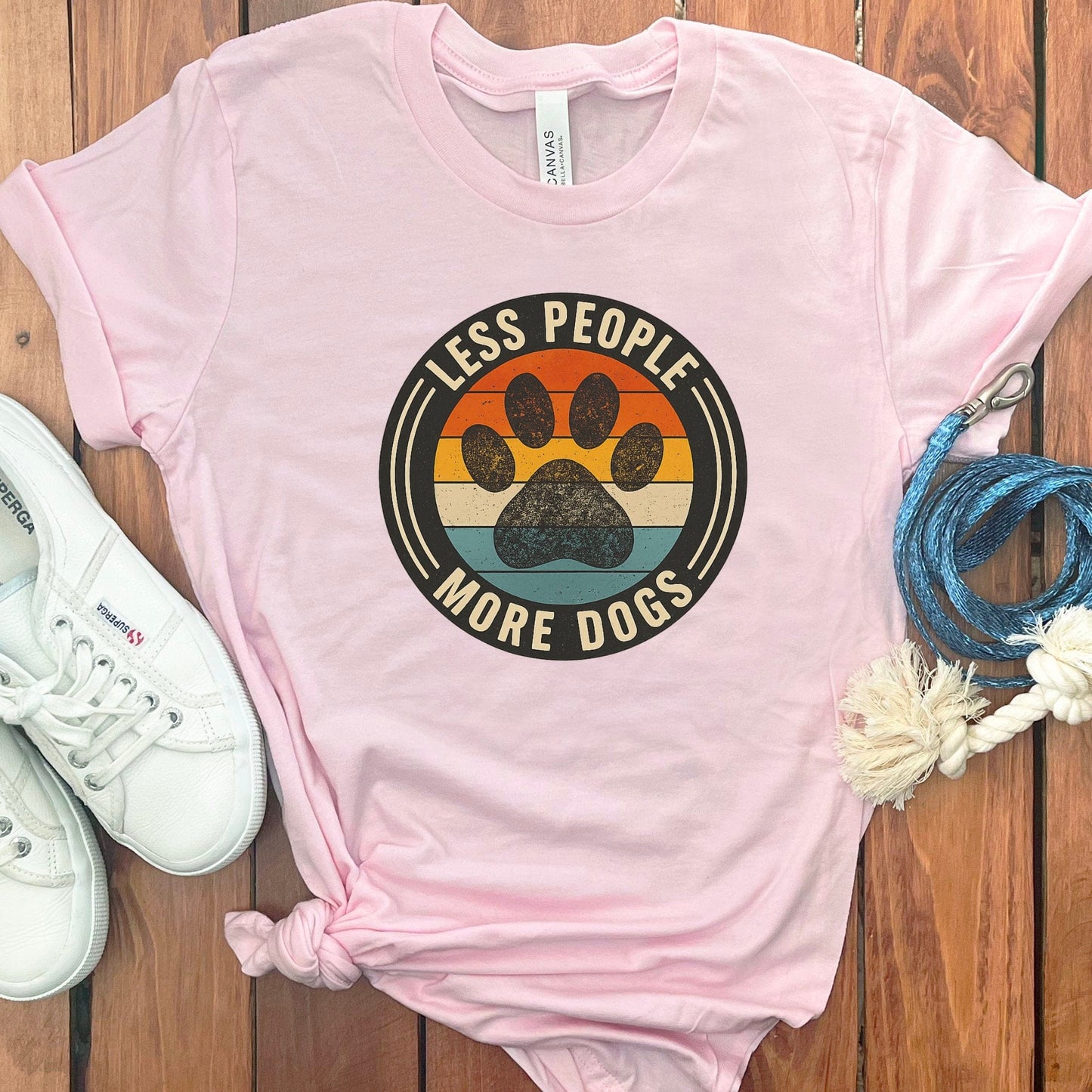 Less People More Dogs Graphic Tee Shirt product