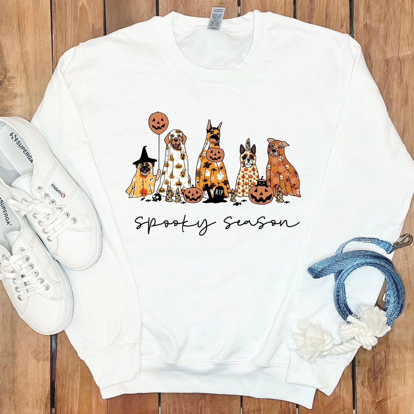 Cute Halloween Dogs Sweatshirt Spooky Season product type