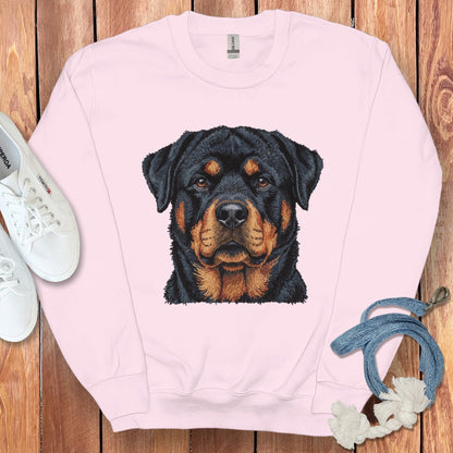 Rottweiler Face Printed Sweatshirt for Dog Lovers