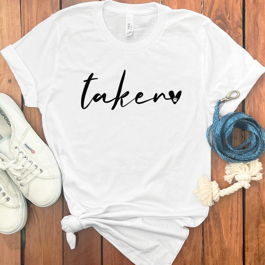 Taken Heart Paw Print Graphic Tee Shirt product