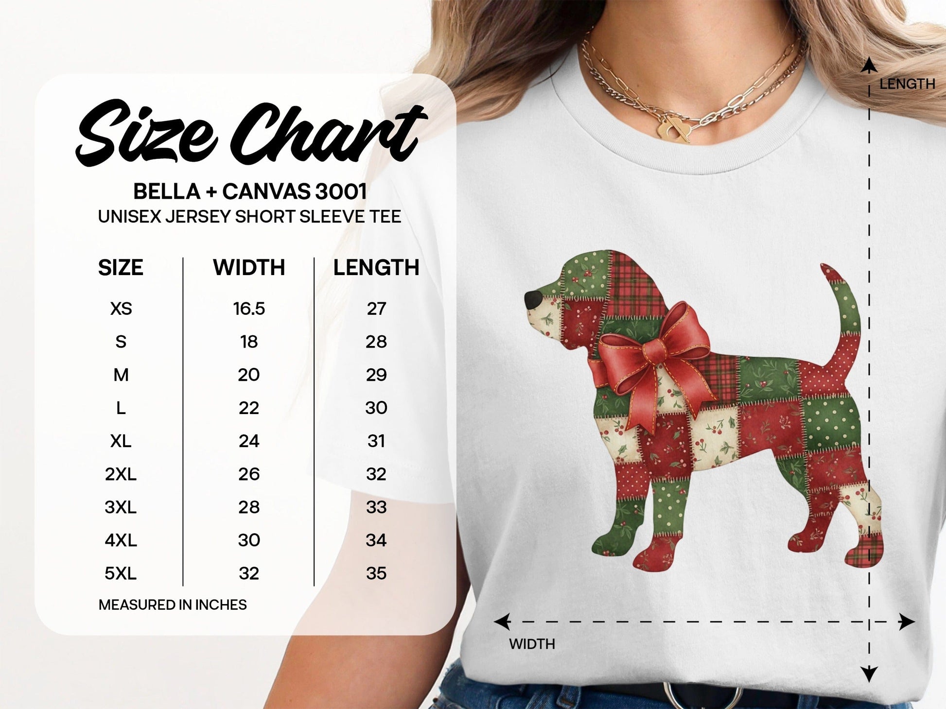 Festive Plaid Puppy Pattern Shirt gift product