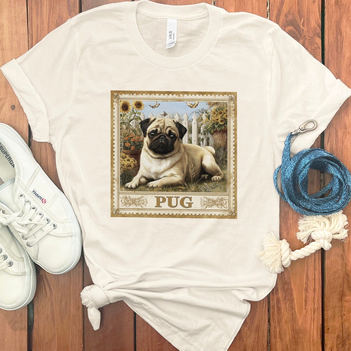 Relaxing Pug Illustration Unisex T-Shirt product