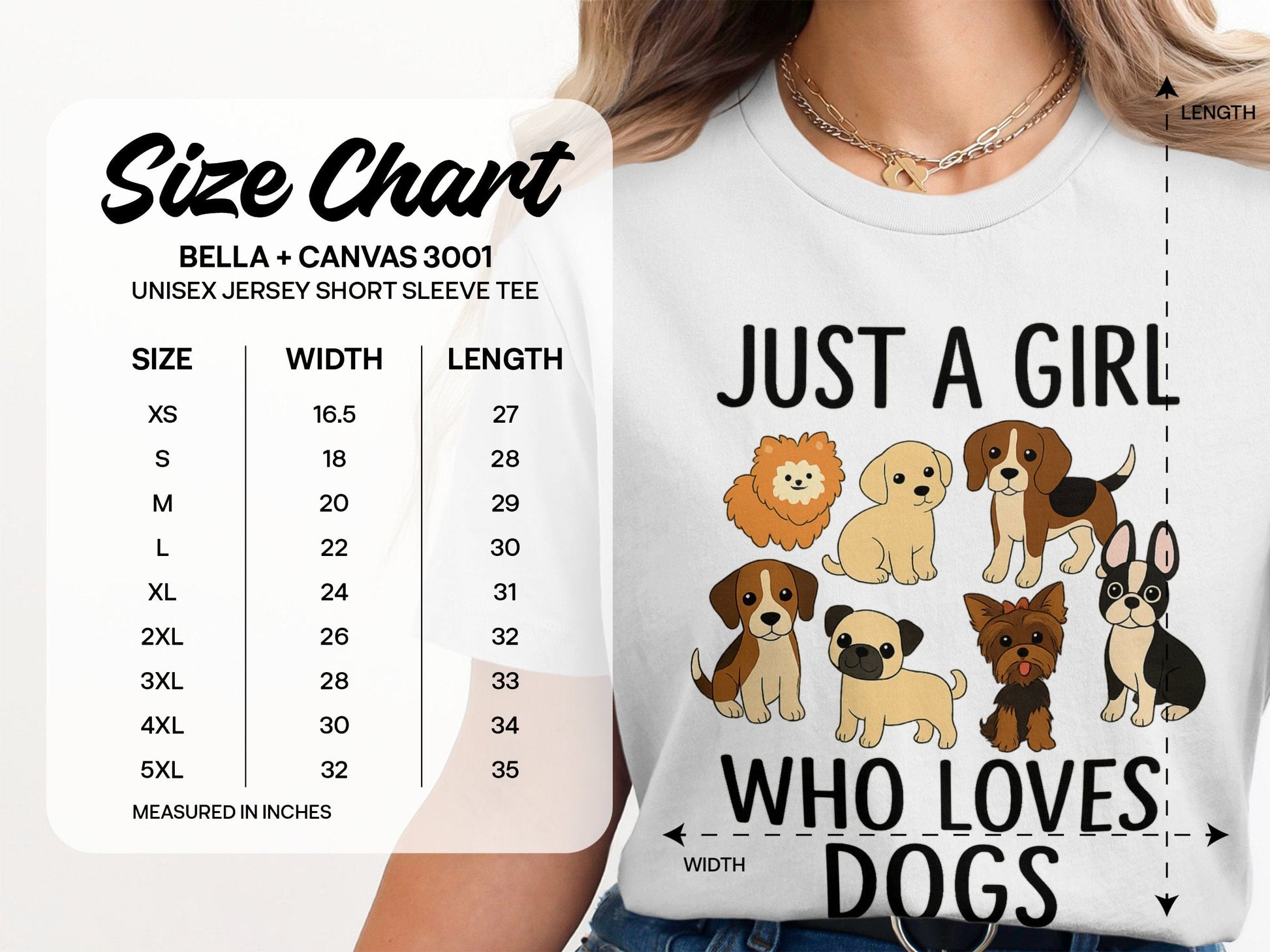 Just A Girl Who Loves Dogs Unisex Jersey Short Sleeve product type