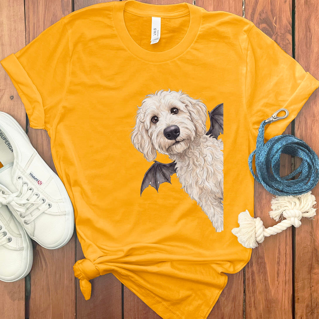Bat Maltipoo T-Shirt in Gold / S by Puppy Jo