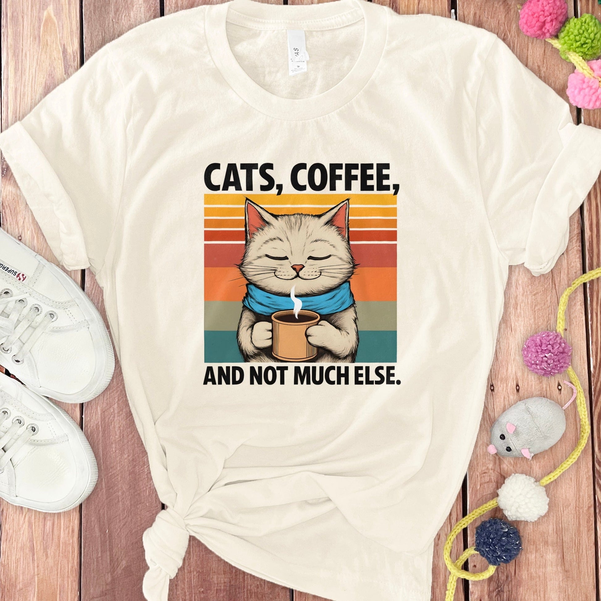 Cats Coffee And Not Much Else T-shirt product type