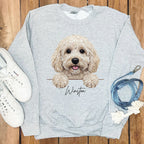 Custom Dog Portrait Sweatshirt with Personalized Name