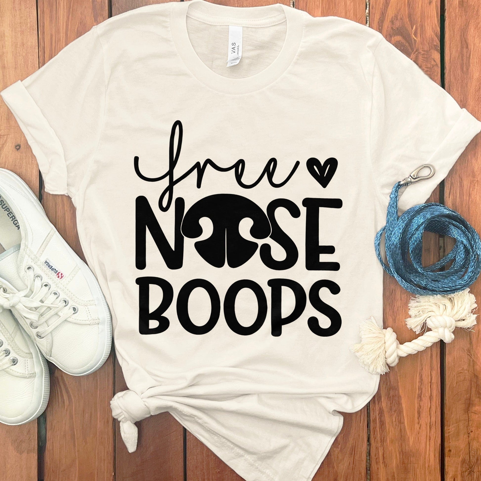 Free Nose Boops Design on White Shirt product type
