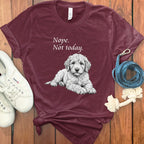 Nope Not Today Puppy Graphic T-Shirt