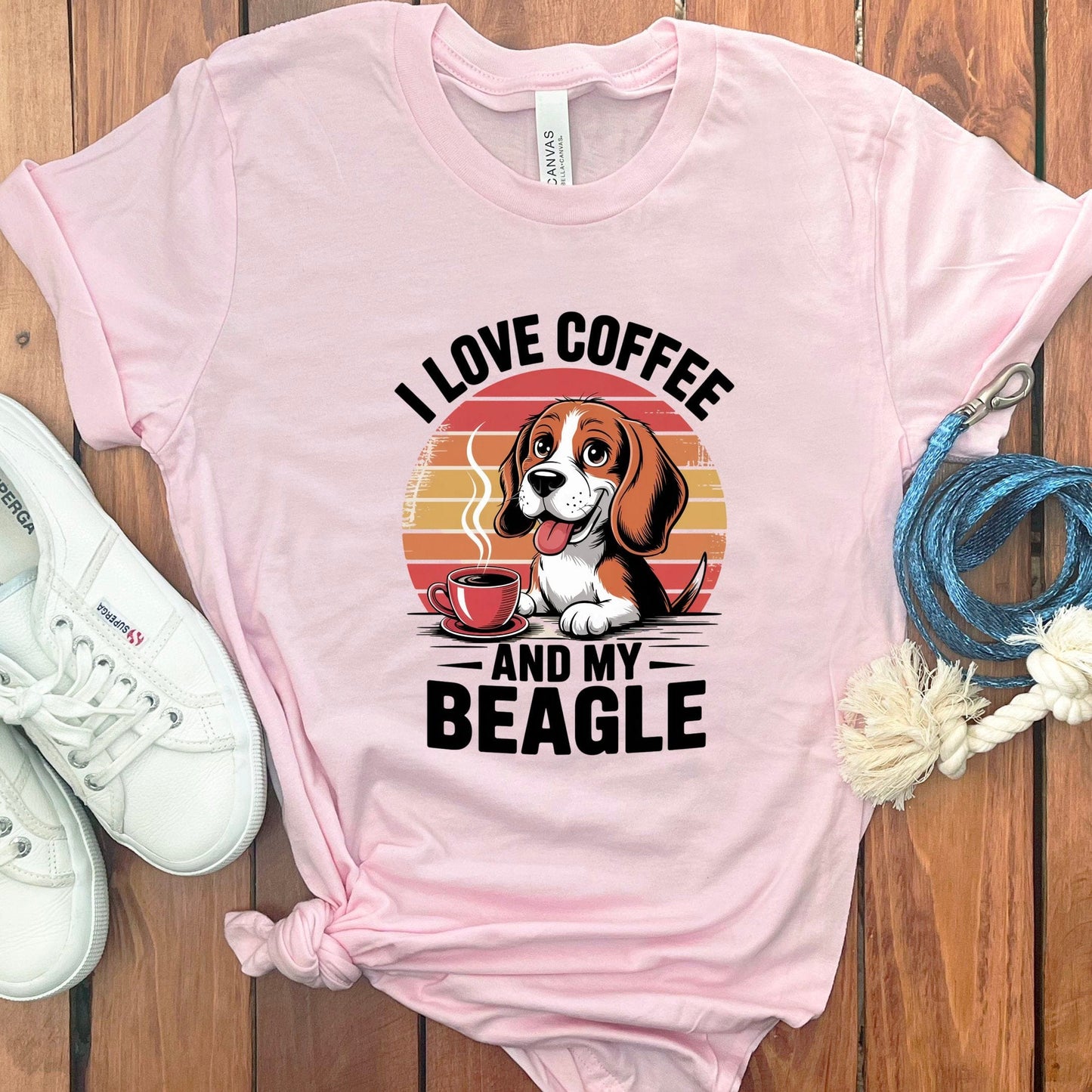 I Love Coffee And My Beagle Graphic Tee Shirt product type