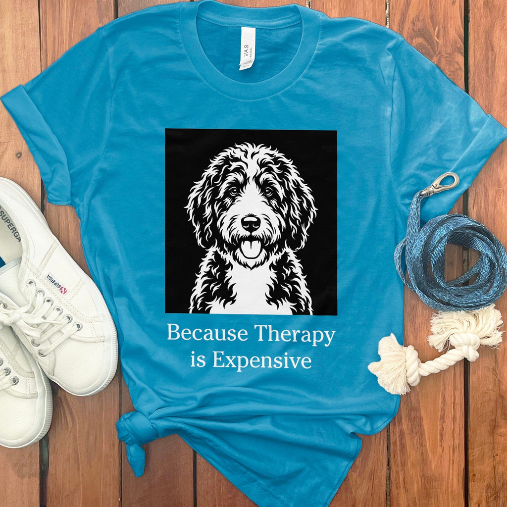 Because Therapy T-Shirt in Aqua / S by Puppy Jo