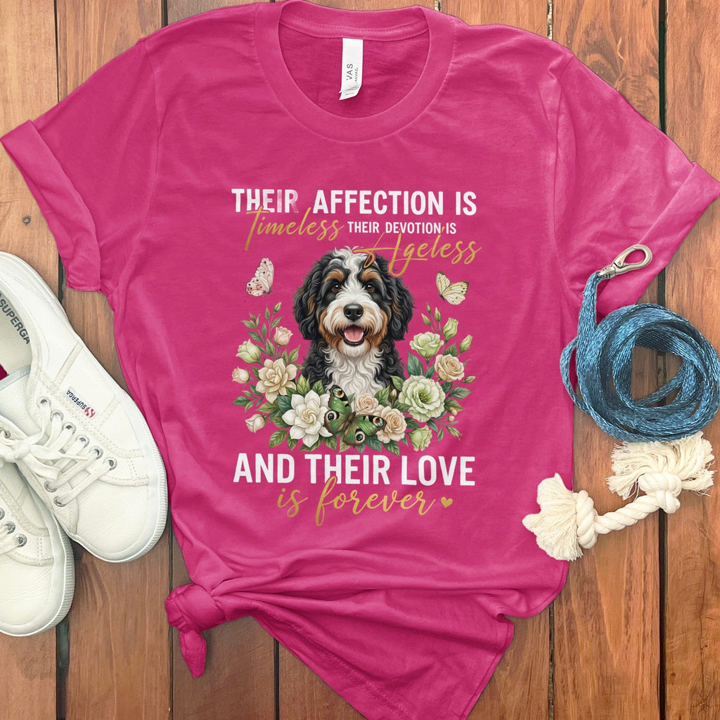 Bernedoodle Affection T-Shirt in Berry / M by Puppy Jo
