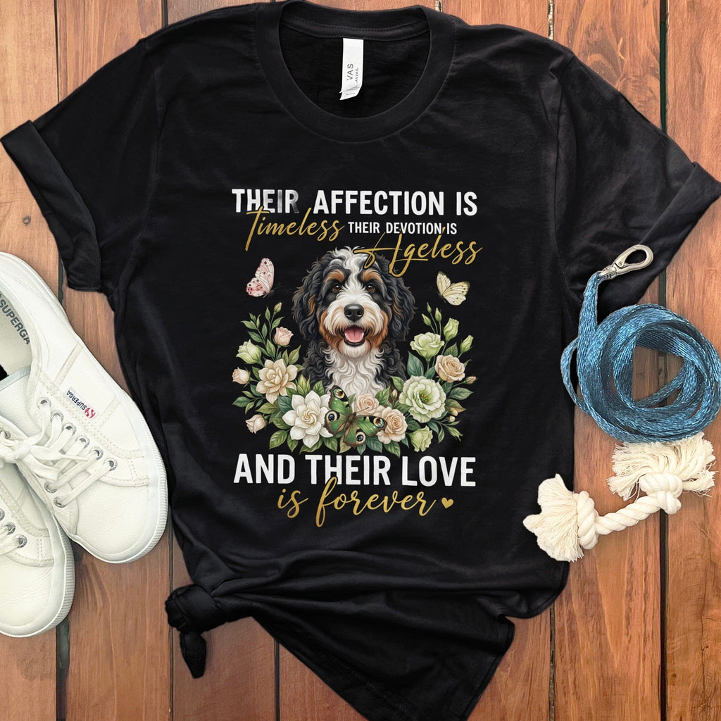 Bernedoodle Affection T-Shirt in Black / M by Puppy Jo