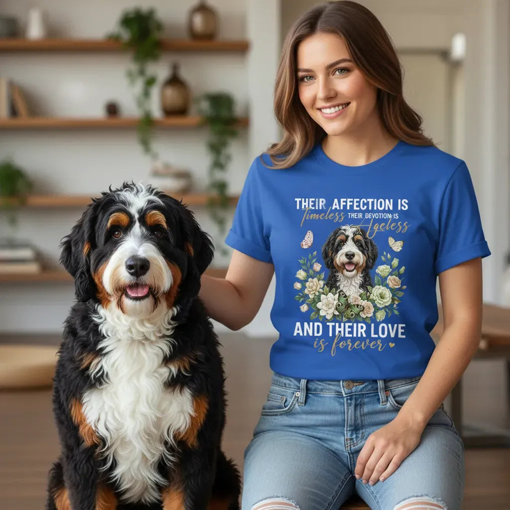 Bernedoodle Affection T-Shirt in by Puppy Jo