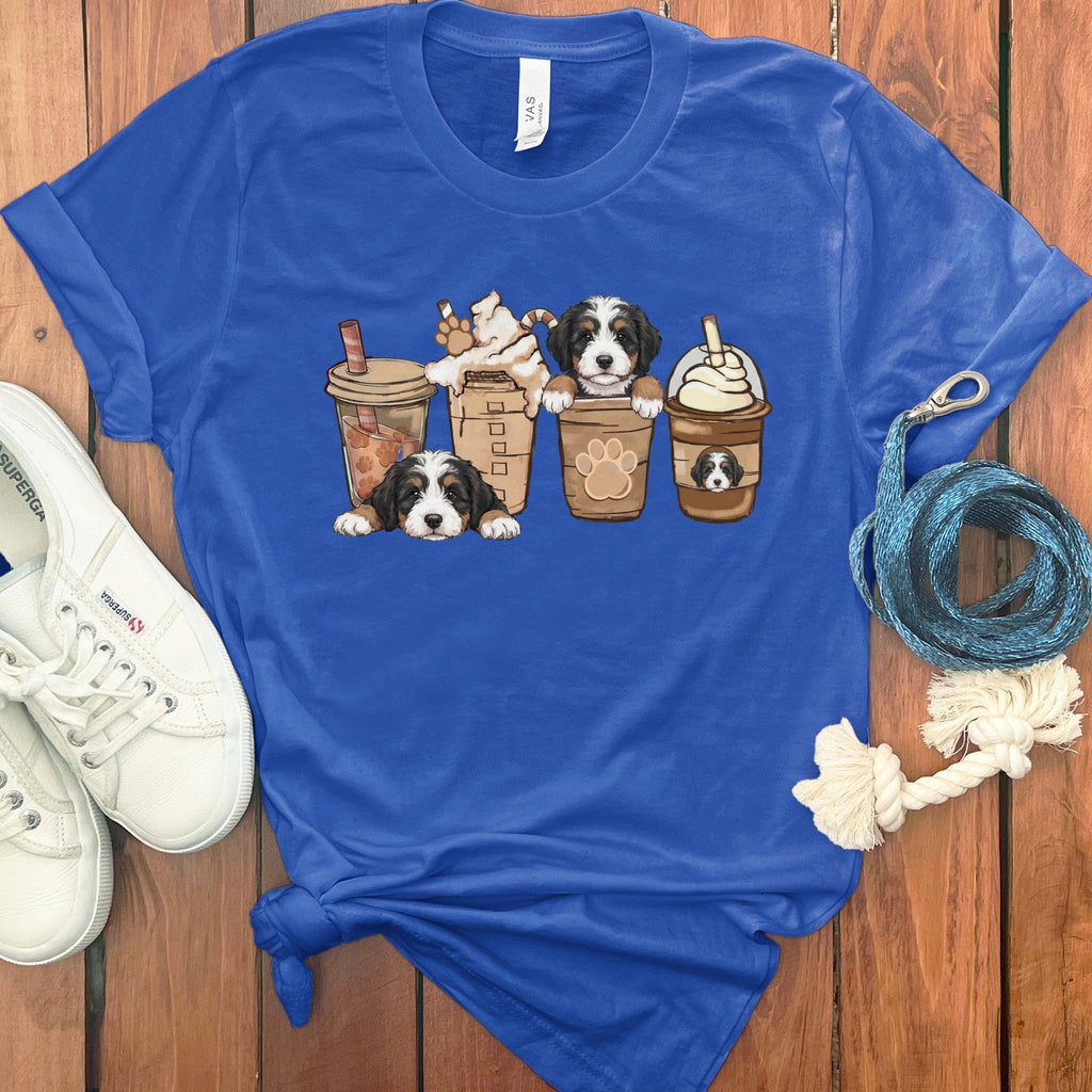 Bernedoodle Coffee T-Shirt in True Royal / S by Puppy Jo