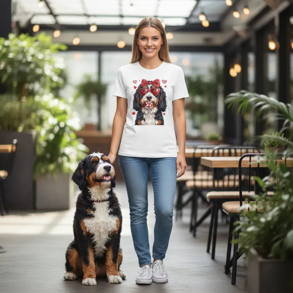 Bernedoodle Coquette Sweatshirt in by Puppy Jo