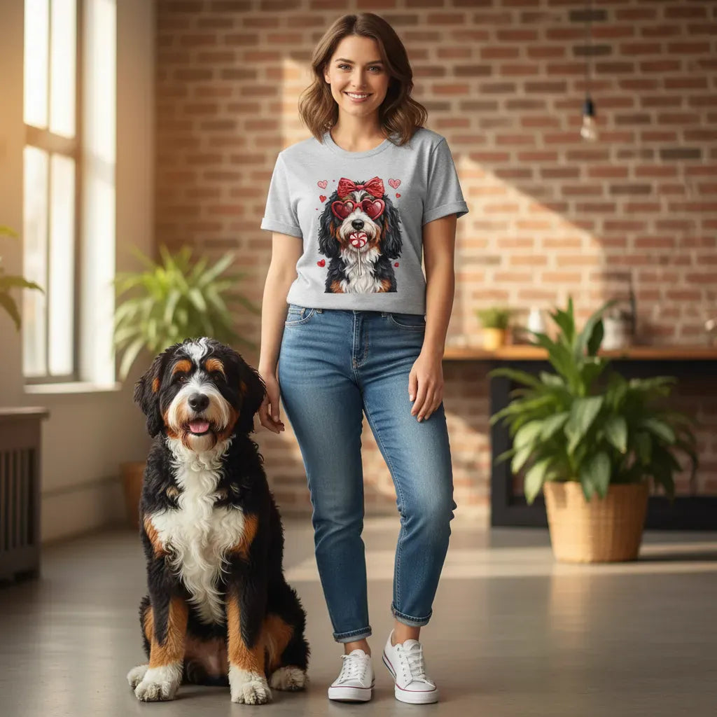 Bernedoodle Coquette T-Shirt in by Puppy Jo