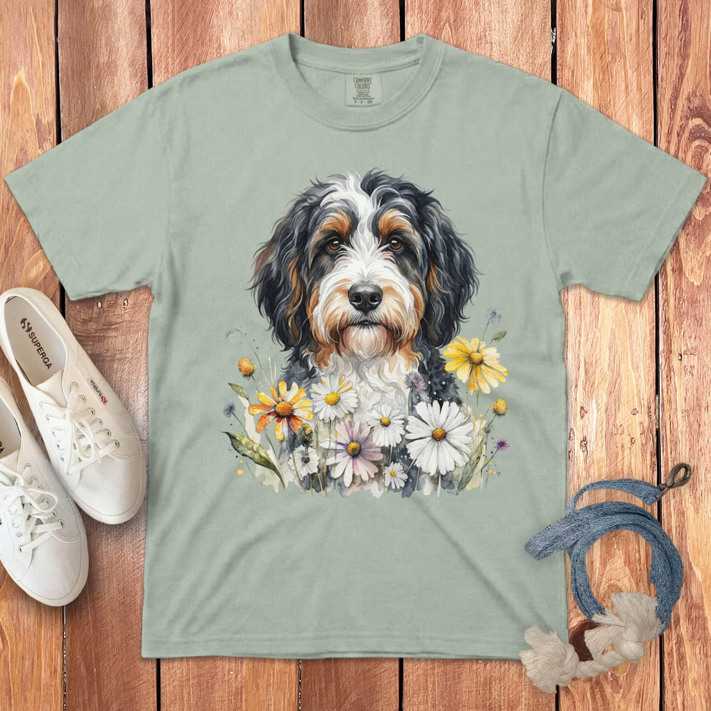 Bernedoodle Daisy Signature T-Shirt in Bay / S by Puppy Jo