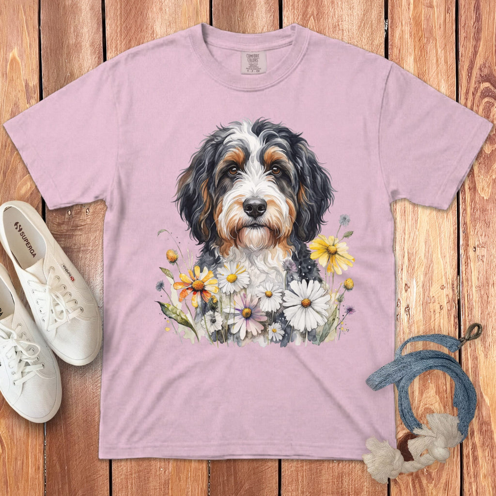 Bernedoodle Daisy Signature T-Shirt in Blossom / S by Puppy Jo