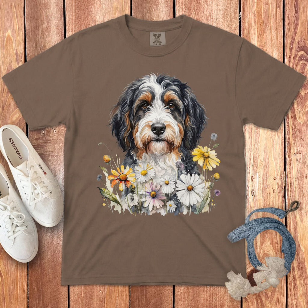 Bernedoodle Daisy Signature T-Shirt in Espresso / S by Puppy Jo