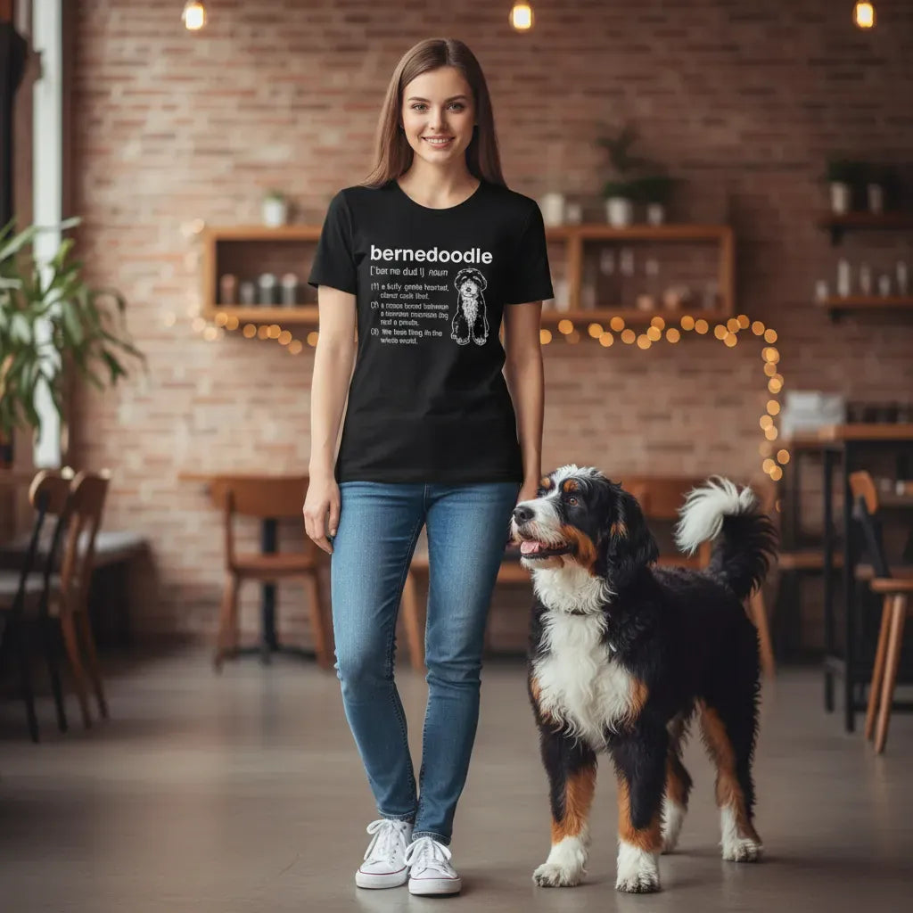 Bernedoodle Definition T-Shirt in by Puppy Jo