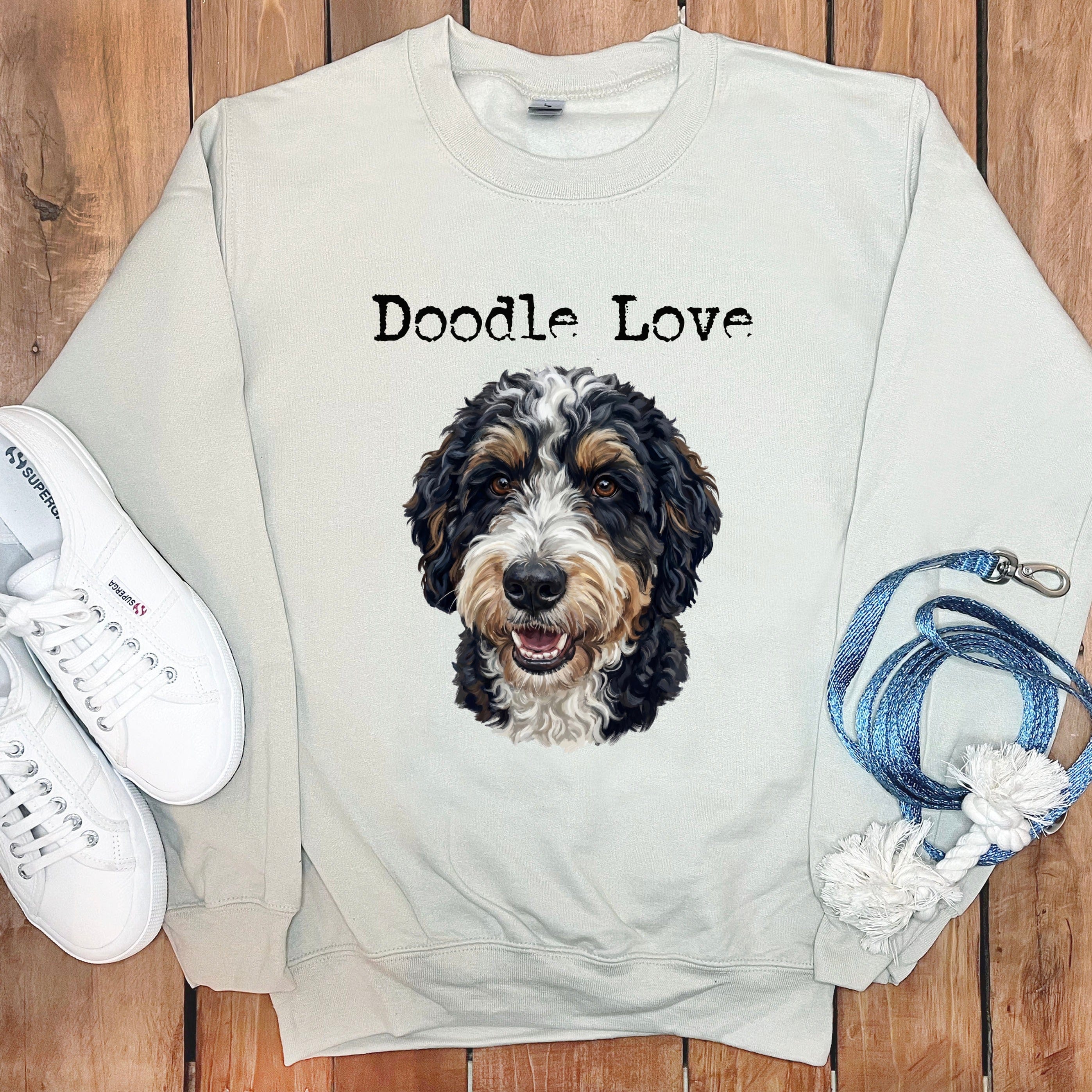 Bernedoodle Doodle Love Sweatshirt in by Puppy Jo