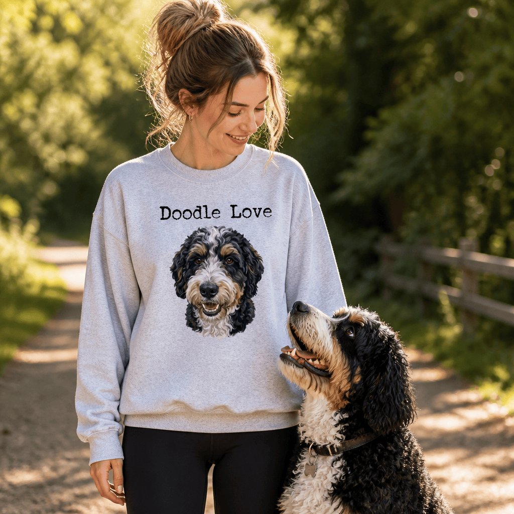 Bernedoodle Doodle Love Sweatshirt in by Puppy Jo