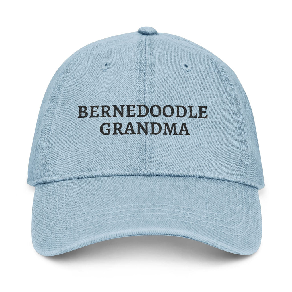 Bernedoodle Grandma Hat in Light Blue / One size by Puppy Jo