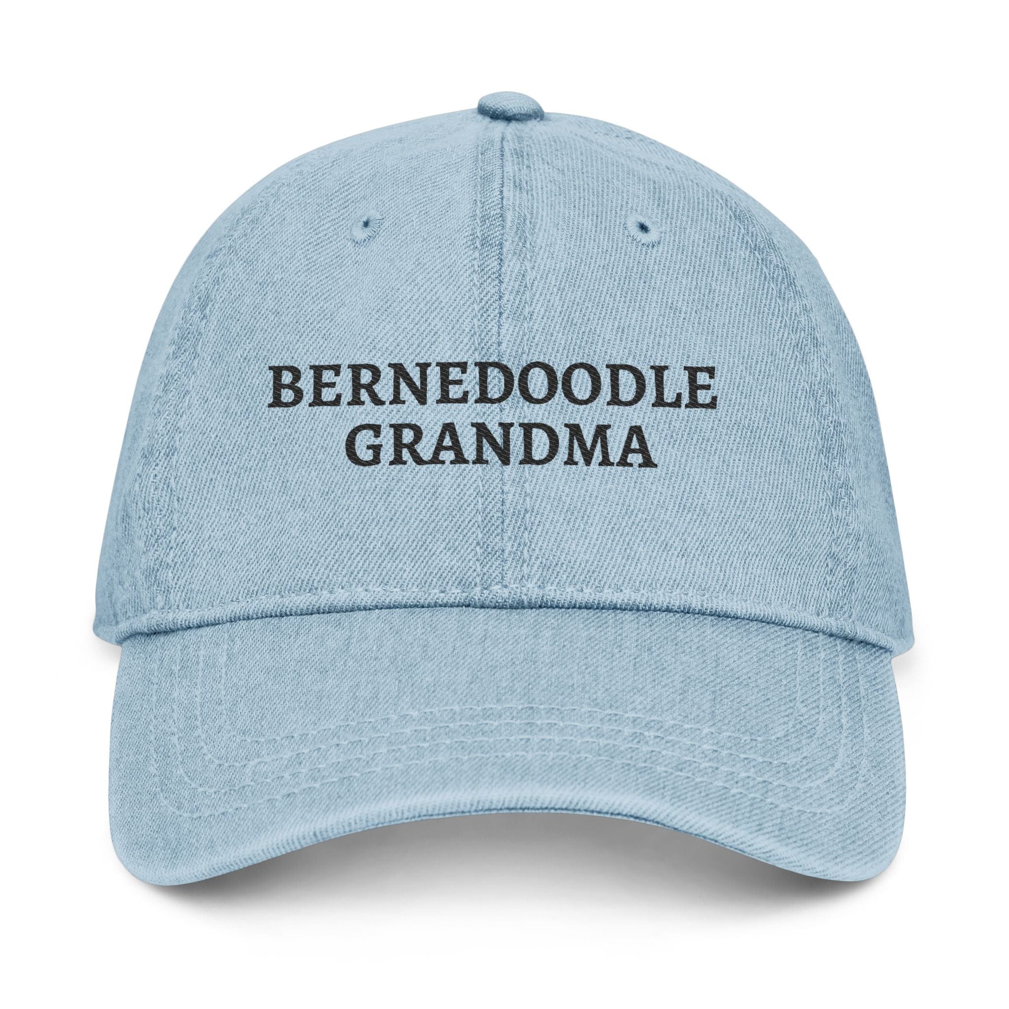 Bernedoodle Grandma Hat in Light Blue / One size by Puppy Jo