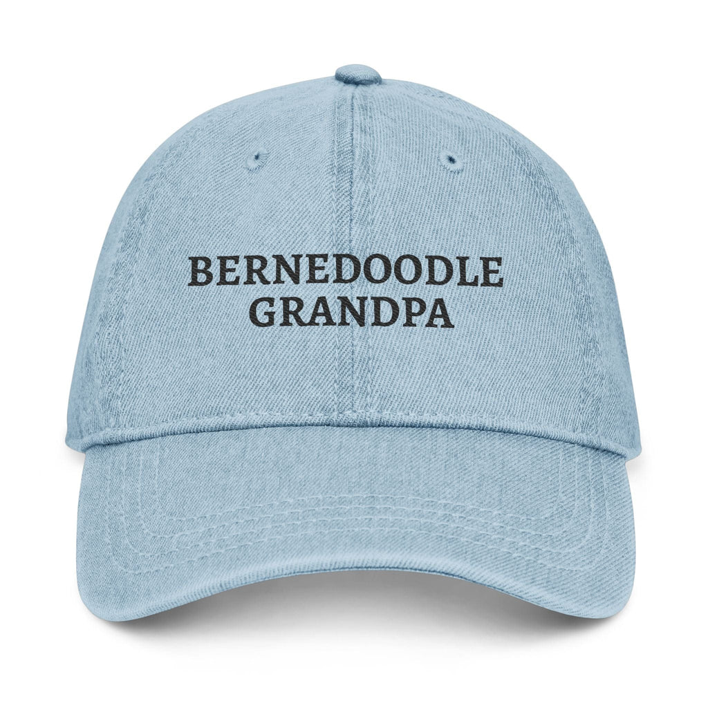 Bernedoodle Grandpa Hat in Light Blue / One size by Puppy Jo