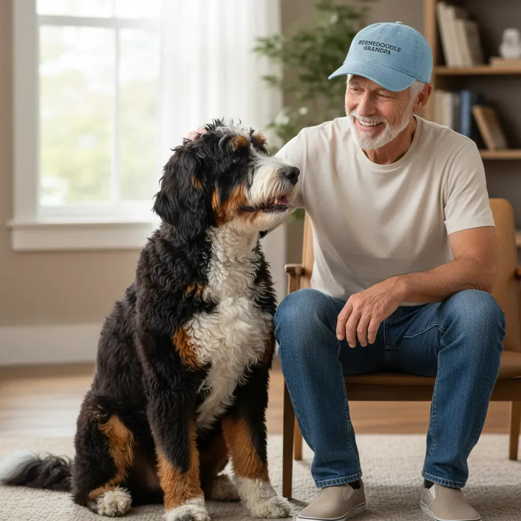 Bernedoodle Grandpa Hat in by Puppy Jo