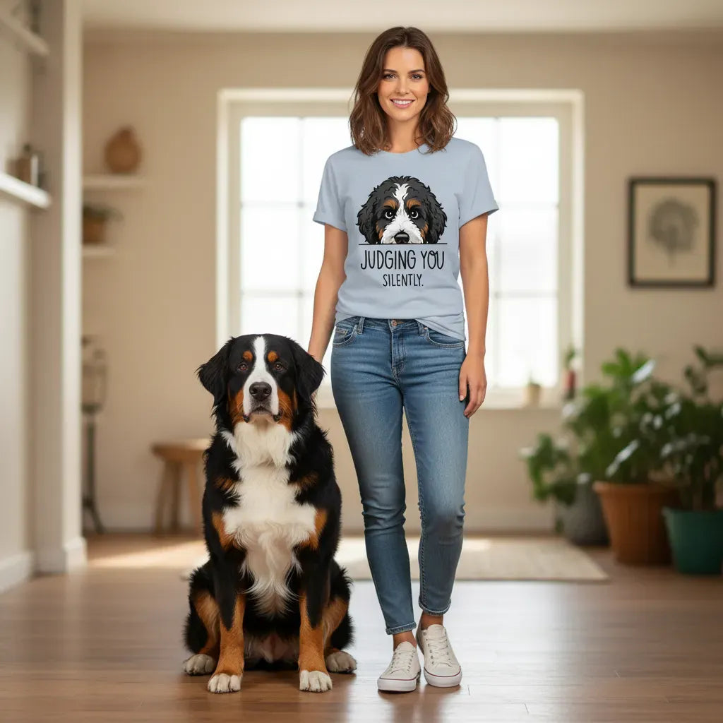 Bernedoodle Judging T-Shirt in by MyDesigns