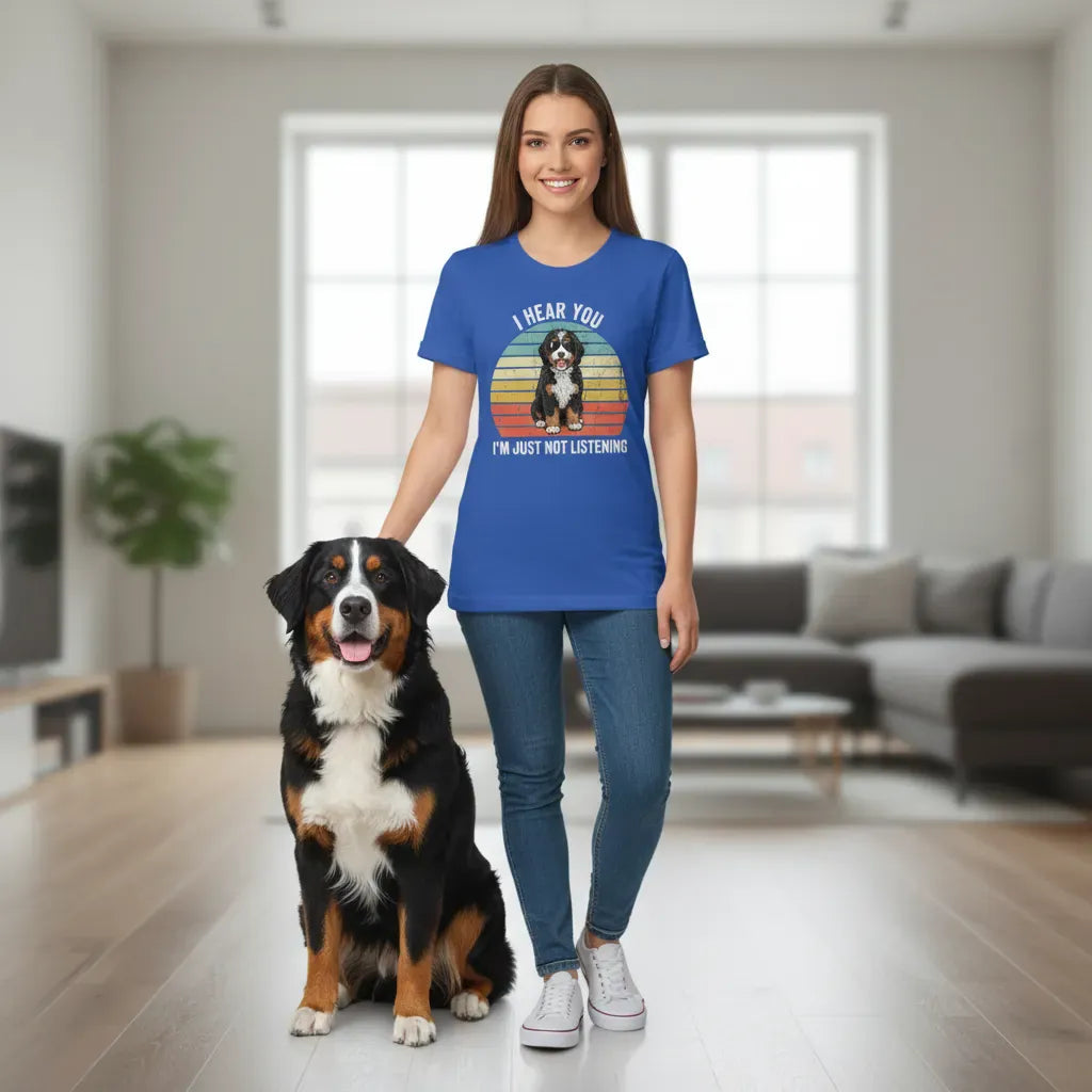 Bernedoodle Just Not Listening T-Shirt in by Puppy Jo