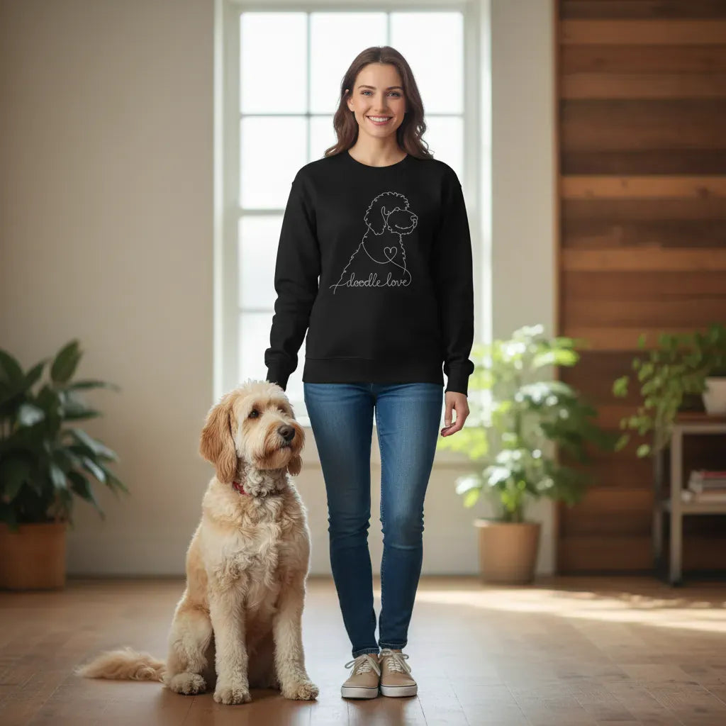 Bernedoodle Love Sweatshirt in by Puppy Jo