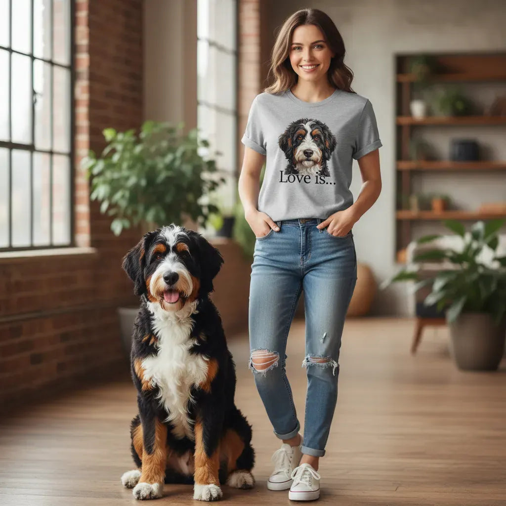 Bernedoodle Love T-Shirt in by Puppy Jo