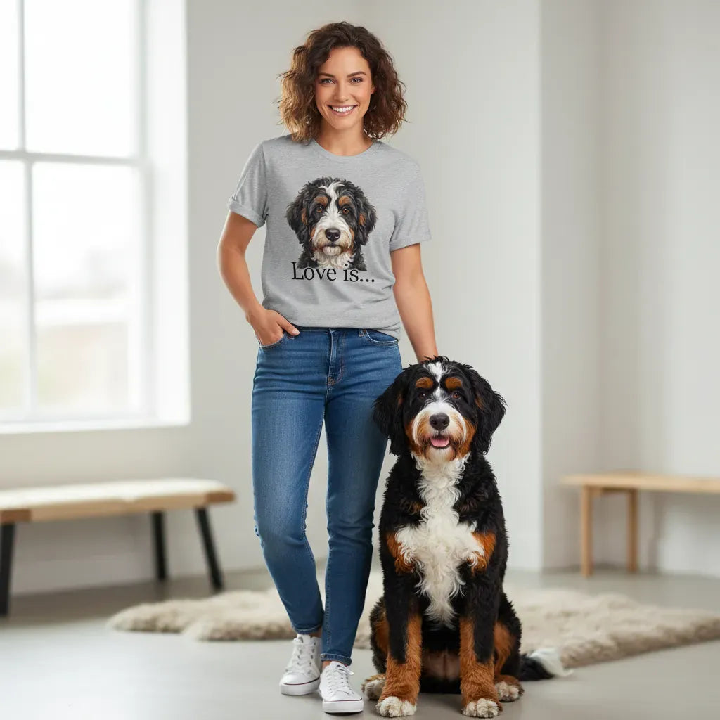 Bernedoodle Love T-Shirt in by Puppy Jo