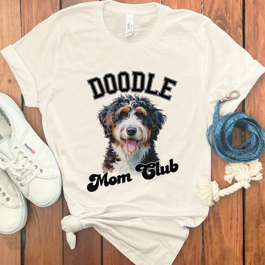 Bernedoodle Mom Club T-Shirt in Natural / S by Puppy Jo