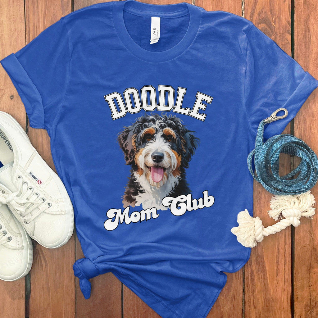 Bernedoodle Mom Club T-Shirt in True Royal / S by Puppy Jo