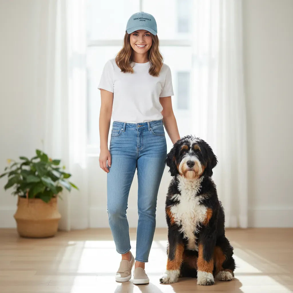 Bernedoodle Mom Hat in by Puppy Jo