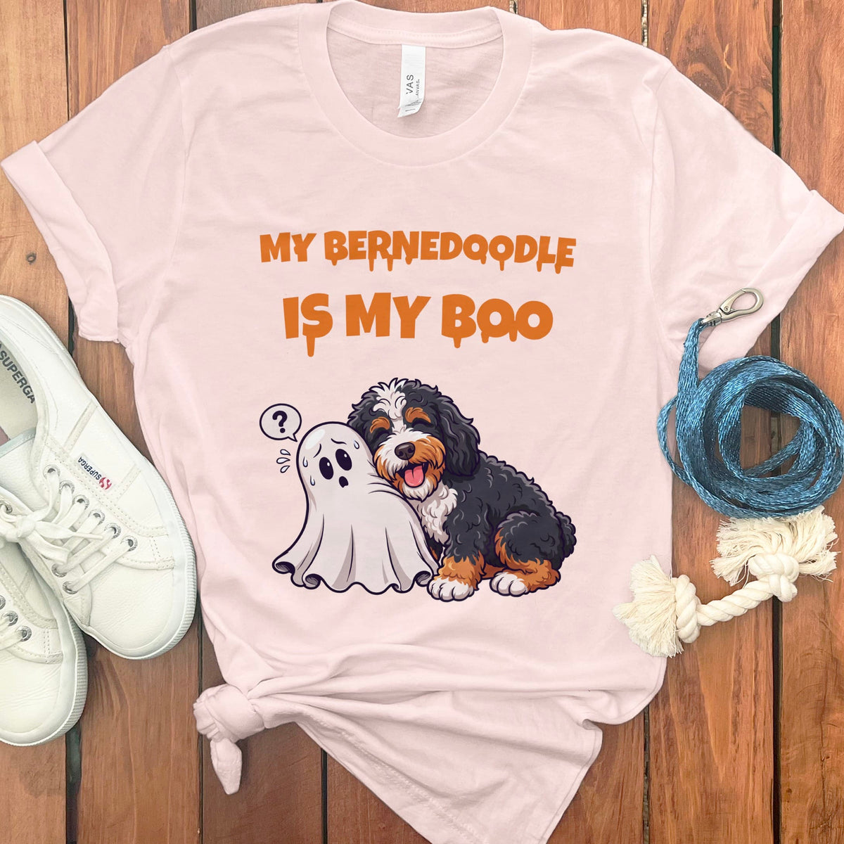 Bernedoodle My Boo T-Shirt in Soft Pink / S by Puppy Jo